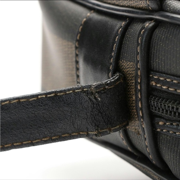 Fendi Crossbody Pequin Bag in Coated Canvas - Picture 9 of 14